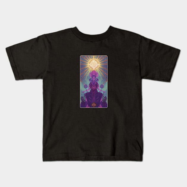 Mystical Goddess Tarot Card Kids T-Shirt by MelihsDump